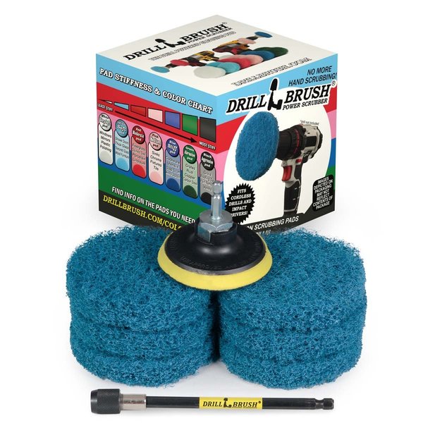 Drillbrush Kitchen Accessories - Cleaning Supplies - Drill Brush - Spin Scrubber P4-6B-3V-5X-QC-DB